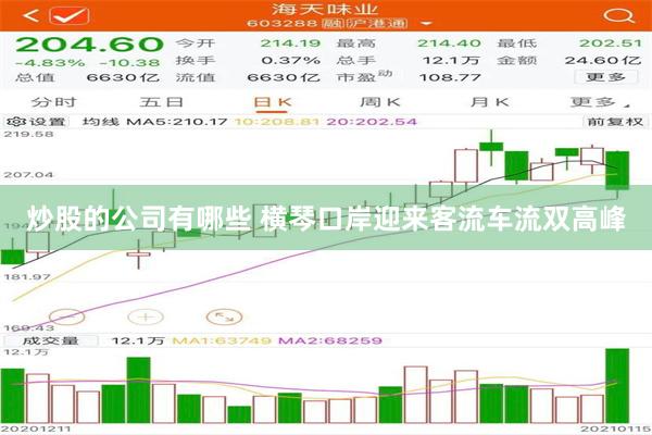 炒股的公司有哪些 横琴口岸迎来客流车流双高峰