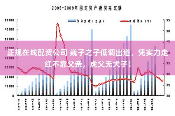 正规在线配资公司 巍子之子低调出道，凭实力走红不靠父亲，虎父无犬子！